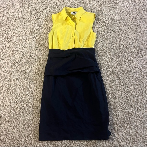 Akris Colorblock Pattern Knee-Length Dress - Picture 4 of 7